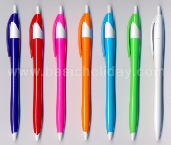 ปากกาพลาสติก ปากกาพรีเมี่ยม ปากกาสกรีนโลโก้ ปากกาด้ามพลาสติกหมึกเจล